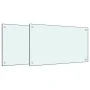 Küchenrückwände 2 Stück aus gehärtetem Glas weiß 70x40 cm von , Küchengeräte und Utensilien - Ref: Foro24-3315783, Preis: 63,...