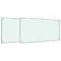 Küchenrückwände 2 Stück aus gehärtetem Glas weiß 80x60 cm von , Küchengeräte und Utensilien - Ref: Foro24-3315788, Preis: 120...
