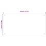 Küchenrückwände 2 Stück aus gehärtetem Glas weiß 80x60 cm von , Küchengeräte und Utensilien - Ref: Foro24-3315788, Preis: 120...