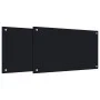 Küchenrückwände 2 Stück gehärtetes Glas Schwarz 70x40 cm von , Küchengeräte und Utensilien - Ref: Foro24-3315795, Preis: 53,7...