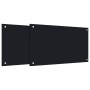 Küchenrückwände 2 Stück gehärtetes Glas Schwarz 70x40 cm von , Küchengeräte und Utensilien - Ref: Foro24-3315795, Preis: 54,7...