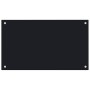 Kitchen splashbacks 2 units black tempered glass 70x40 cm by , Kitchen tools and utensils - Ref: Foro24-3315795, Price: 54,75...