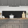 Kitchen splashbacks 2 units black tempered glass 70x60 cm by , Kitchen tools and utensils - Ref: Foro24-3315797, Price: 80,57...