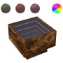 Beistelltisch und LED-Holztechnik Eiche geraucht 40x40x30 cm von , Couchtisch - Ref: Foro24-847501, Preis: 69,32 €, Rabatt: %