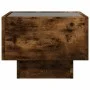 Side table with smoked oak engineered wood and LED, 40x40x30 cm. by , Coffee table - Ref: Foro24-847501, Price: 68,12 €, Disc...