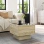 Side table with LED made of Sonoma oak engineered wood, 40x40x30cm. by , Coffee table - Ref: Foro24-847499, Price: 63,82 €, D...