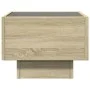 Side table with LED made of Sonoma oak engineered wood, 40x40x30cm. by , Coffee table - Ref: Foro24-847499, Price: 62,91 €, D...