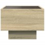 Side table with LED made of Sonoma oak engineered wood, 40x40x30cm. by , Coffee table - Ref: Foro24-847499, Price: 63,82 €, D...