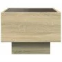 Side table with LED made of Sonoma oak engineered wood, 40x40x30cm. by , Coffee table - Ref: Foro24-847499, Price: 62,91 €, D...