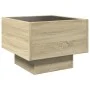Side table with LED made of Sonoma oak engineered wood, 40x40x30cm. by , Coffee table - Ref: Foro24-847499, Price: 62,91 €, D...