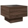Mesa auxiliar con LED madera ingeniería marrón roble 40x40x30cm de , Mesas de centro - Ref: Foro24-847503, Precio: 62,04 €, D...