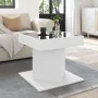 Mesa de centro con luz LED madera ingeniería blanca 50x50x45 cm de , Mesas de centro - Ref: Foro24-847560, Precio: 96,00 €, D...