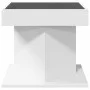 Mesa de centro con luz LED madera ingeniería blanca 50x50x45 cm de , Mesas de centro - Ref: Foro24-847560, Precio: 96,00 €, D...