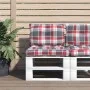 Cushions for pallets, 2 units, red checkered fabric. by , Cushions for chairs and sofas - Ref: Foro24-360847, Price: 32,68 €,...