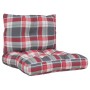 Cushions for pallets, 2 units, red checkered fabric. by , Cushions for chairs and sofas - Ref: Foro24-360847, Price: 40,91 €,...
