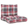 Cushions for pallets, 2 units, red checkered fabric. by , Cushions for chairs and sofas - Ref: Foro24-360847, Price: 32,68 €,...