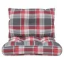 Cushions for pallets, 2 units, red checkered fabric. by , Cushions for chairs and sofas - Ref: Foro24-360847, Price: 32,68 €,...