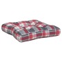 Cushions for pallets, 2 units, red checkered fabric. by , Cushions for chairs and sofas - Ref: Foro24-360847, Price: 40,91 €,...