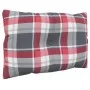 Palettenkissen, 2 Stück, rotes Karomuster-Stoff von , Kissen für Stühle und Sofas - Ref: Foro24-360847, Preis: 32,68 €, Rabat...