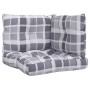 Cushions for pallets, 3 units, gray checkered fabric by , Cushions for chairs and sofas - Ref: Foro24-360870, Price: 42,33 €,...