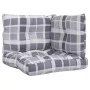 Cushions for pallets, 3 units, gray checkered fabric by , Cushions for chairs and sofas - Ref: Foro24-360870, Price: 41,55 €,...