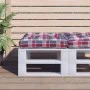 Cushion for a red plaid fabric pallet sofa by , Cushions for chairs and sofas - Ref: Foro24-360891, Price: 23,34 €, Discount: %