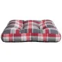 Cushion for a red plaid fabric pallet sofa by , Cushions for chairs and sofas - Ref: Foro24-360891, Price: 23,34 €, Discount: %