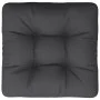 Cushion for pallets, black fabric, 50x50x12 cm by , Cushions for chairs and sofas - Ref: Foro24-360432, Price: 21,89 €, Disco...