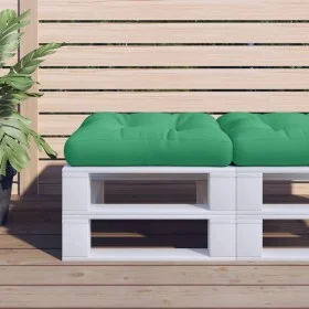 Cushion for pallet sofa, green fabric, 50x50x12 cm by , Cushions for chairs and sofas - Ref: Foro24-360426, Price: 26,20 €, D...