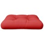 Cojín para sofá de palets de tela rojo 60x60x12 cm de , Cojines para sillas y sofás - Ref: Foro24-360453, Precio: 26,85 €, De...