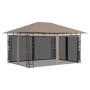 Gazebo with taupe gray mosquito net 4x3x2.73 m 180 g/m² by vidaXL, Tents and gazebos - Ref: Foro24-312252, Price: 317,81 €, D...
