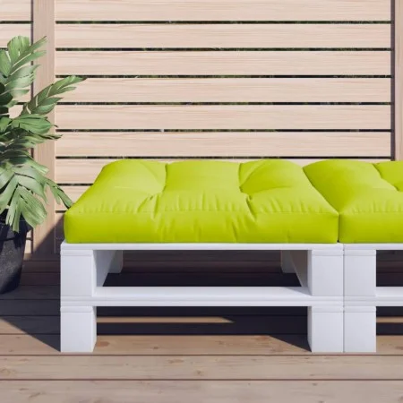 Light green fabric cushion for a pallet sofa 80x80x12 cm by , Cushions for chairs and sofas - Ref: Foro24-360502, Price: 39,3...