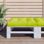 Cojín para sofá de palets de tela verde claro 80x80x12 cm de , Cojines para sillas y sofás - Ref: Foro24-360502, Precio: 40,31 €