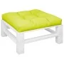 Light green fabric cushion for a pallet sofa 80x80x12 cm by , Cushions for chairs and sofas - Ref: Foro24-360502, Price: 39,3...