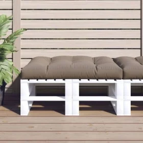 Garden seat cushion in taupe gray fabric 120x80x12 cm by , Cushions for chairs and sofas - Ref: Foro24-360521, Price: 62,44 €...