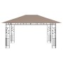 Gazebo with taupe gray mosquito net 4x3x2.73 m 180 g/m² by vidaXL, Tents and gazebos - Ref: Foro24-312252, Price: 317,81 €, D...