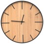 Eiserne Wanduhr mit braunem Ingenieurholz Ø39 cm. von , Wanduhren - Ref: Foro24-4008398, Preis: 36,69 €, Rabatt: %