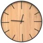 Reloj de pared de hierro y madera de ingeniería marrón Ø39 cm de , Relojes de pared - Ref: Foro24-4008398, Precio: 39,28 €, D...