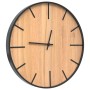 Eiserne Wanduhr mit braunem Ingenieurholz Ø39 cm. von , Wanduhren - Ref: Foro24-4008398, Preis: 36,69 €, Rabatt: %