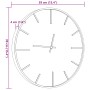 Eiserne Wanduhr mit braunem Ingenieurholz Ø39 cm. von , Wanduhren - Ref: Foro24-4008398, Preis: 36,69 €, Rabatt: %