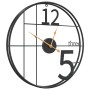 Schwarze Eisen-Wanduhr Ø50 cm von , Wanduhren - Ref: Foro24-4008401, Preis: 49,56 €, Rabatt: %