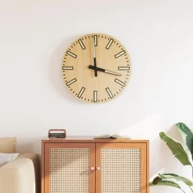 Wall clock with luminous yellow scales and hands Ø30 cm by , Wall clocks - Ref: Foro24-4008403, Price: 14,39 €, Discount: %