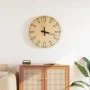 Wall clock with luminous yellow scales and hands Ø30 cm by , Wall clocks - Ref: Foro24-4008403, Price: 14,39 €, Discount: %