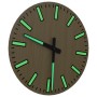 Wall clock with luminous yellow scales and hands Ø30 cm by , Wall clocks - Ref: Foro24-4008403, Price: 13,47 €, Discount: %