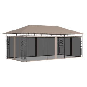 Pavillon mit taupegrauem Moskitonetz 6x3x2,73 m 180 g/m² von vidaXL, Zelte und Pavillons - Ref: Foro24-312253, Preis: 295,40 ...