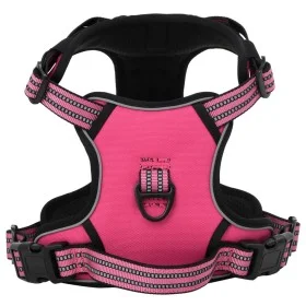 Adjustable pink dog harness with reflective bands. by , Dog products - Ref: Foro24-4013369, Price: 18,10 €, Discount: %