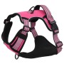 Adjustable pink dog harness with reflective bands. by , Dog products - Ref: Foro24-4013374, Price: 18,09 €, Discount: %