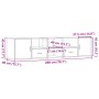 Eckschrank aus weißem Ingenieurholz 200x40x45 cm von , Schränke und Lagerung - Ref: Foro24-3307828, Preis: 129,69 €, Rabatt: %