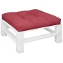 Cushion for pallet sofa in red wine fabric 80x80x12 cm by , Cushions for chairs and sofas - Ref: Foro24-360500, Price: 39,65 ...