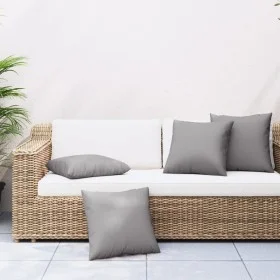 Sofa cushions 4 units gray fabric 40x40 cm by , Cushions for chairs and sofas - Ref: Foro24-360360, Price: 28,60 €, Discount: %